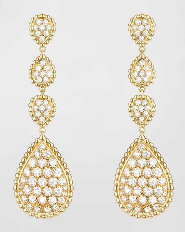 Serpent Boheme 18k Diamond Drop Earrings